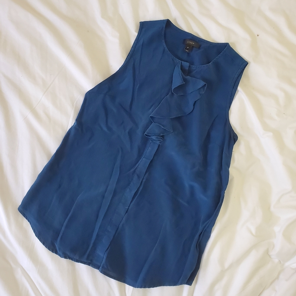 🫐 J Crew 100% Silk Tank